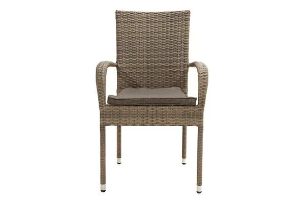 Ploß Rabida Basic Stapelstuhl, Champagner-meliert, Polyrattan, 64 X 56 X 92 Cm, Inkl. Polster 12 Ploß Rabida Basic Stapelstuhl, Champagner-meliert, Polyrattan, 64 X 56 X 92 Cm, Inkl. Polster – Bild 10