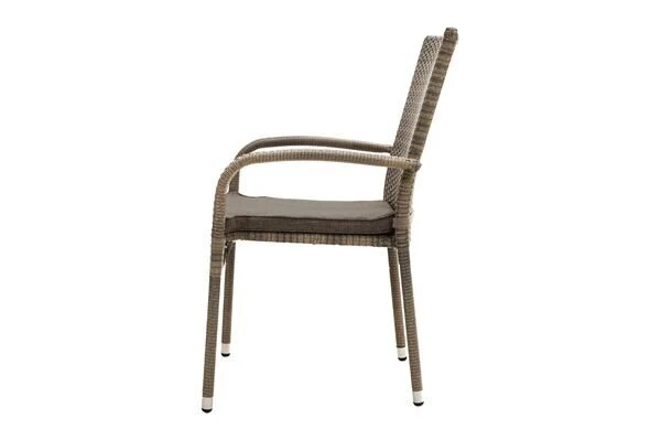 Ploß Rabida Basic Stapelstuhl, Champagner-meliert, Polyrattan, 64 X 56 X 92 Cm, Inkl. Polster 14 Ploß Rabida Basic Stapelstuhl, Champagner-meliert, Polyrattan, 64 X 56 X 92 Cm, Inkl. Polster – Bild 12