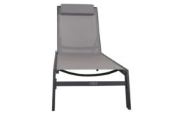 VILLANA Gartenliege, Anthrazit/grau, Aluminium/Textil, 198 X 60 X 32 Cm, Verstellbar 22 VILLANA Gartenliege, Anthrazit/grau, Aluminium/Textil, 198 X 60 X 32 Cm, Verstellbar -Gartenmöbel 13405 10.jpg