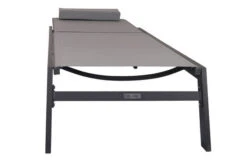 VILLANA Gartenliege, Anthrazit/grau, Aluminium/Textil, 198 X 60 X 32 Cm, Verstellbar 23 VILLANA Gartenliege, Anthrazit/grau, Aluminium/Textil, 198 X 60 X 32 Cm, Verstellbar -Gartenmöbel 13405 11.jpg