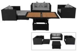 OUTFLEXX Loungemöbel-Set, 5 Personen, Schwarz, Polyrattan, Inkl. Loungetisch, Wasserfeste Kissenbox 17 OUTFLEXX Loungemöbel-Set, 5 Personen, Schwarz, Polyrattan, Inkl. Loungetisch, Wasserfeste Kissenbox -Gartenmöbel 1 1299 BOX D.jpg