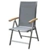 OUTFLEXX Multipositionssessel, Silber, Edelstahl/Textilene, Armlehnen Aus FSC-Teakholz -Gartenmöbel 1 13509.jpg