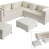 OUTFLEXX Loungemöbel-Set, Weiß, Polyrattan, 6 Personen, Wasserfeste Kissenbox, Inkl. Kaffeetisch -Gartenmöbel 1 18231 BOX B.jpg