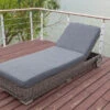 OUTFLEXX Rollliege, Grau, Polyrattan, 200x70x27,5cm, Rückenlehne 5-fach Verstellbar 1 OUTFLEXX Rollliege, Grau, Polyrattan, 200x70x27,5cm, Rückenlehne 5-fach Verstellbar -Gartenmöbel 1 18367.jpg