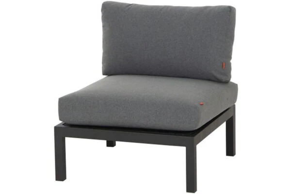 SIENA GARDEN Alvida Mittelmodul, Anthrazit/grau, Aluminium/Ranotex, Inkl. Polster 3 SIENA GARDEN Alvida Mittelmodul, Anthrazit/grau, Aluminium/Ranotex, Inkl. Polster