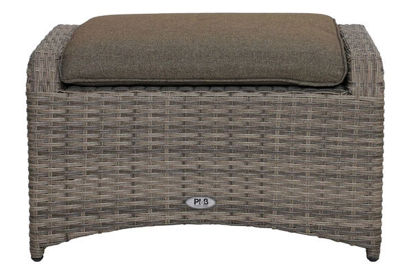 Ploß Rabida Hocker, Champagner-meliert, Polyrattan, 71x52x42 Cm, Zu Loungesessel, Inkl. Polster 5 Ploß Rabida Hocker, Champagner-meliert, Polyrattan, 71x52x42 Cm, Zu Loungesessel, Inkl. Polster – Bild 3