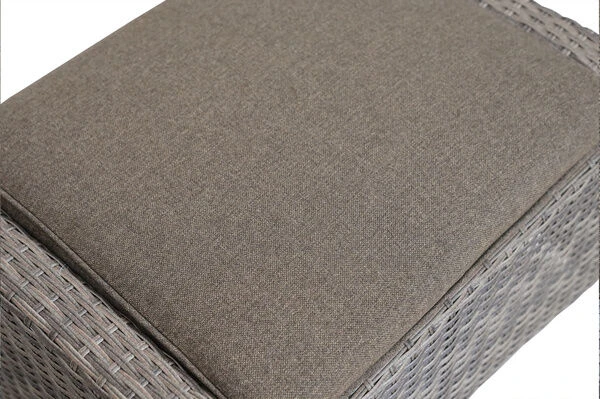 Ploß Rabida Hocker, Champagner-meliert, Polyrattan, 71x52x42 Cm, Zu Loungesessel, Inkl. Polster 13 Ploß Rabida Hocker, Champagner-meliert, Polyrattan, 71x52x42 Cm, Zu Loungesessel, Inkl. Polster – Bild 11