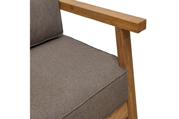 OUTFLEXX Hamim Sessel, Natur/grau, Teak/Olefin, 90 X 80 X 60 Cm, Recycled Teak 12 OUTFLEXX Hamim Sessel, Natur/grau, Teak/Olefin, 90 X 80 X 60 Cm, Recycled Teak – Bild 10