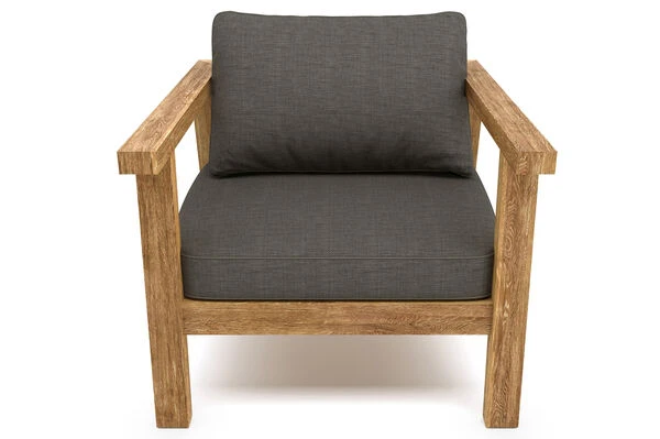 OUTFLEXX Hamim Sessel, Natur/grau, Teak/Olefin, 90 X 80 X 60 Cm, Recycled Teak 10 OUTFLEXX Hamim Sessel, Natur/grau, Teak/Olefin, 90 X 80 X 60 Cm, Recycled Teak – Bild 8