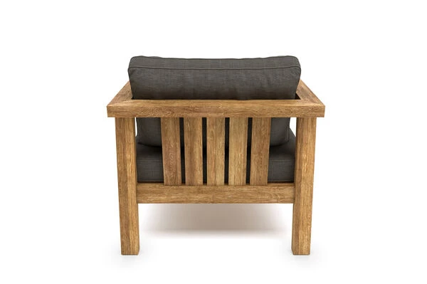 OUTFLEXX Hamim Sessel, Natur/grau, Teak/Olefin, 90 X 80 X 60 Cm, Recycled Teak 6 OUTFLEXX Hamim Sessel, Natur/grau, Teak/Olefin, 90 X 80 X 60 Cm, Recycled Teak – Bild 4