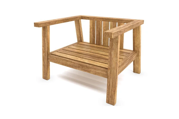 OUTFLEXX Hamim Sessel, Natur/grau, Teak/Olefin, 90 X 80 X 60 Cm, Recycled Teak 11 OUTFLEXX Hamim Sessel, Natur/grau, Teak/Olefin, 90 X 80 X 60 Cm, Recycled Teak – Bild 9