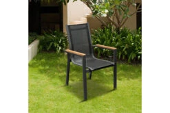 OUTFLEXX Sessel, Anthrazit Matt, Aluminium/FSC-Teak, 69x60x93cm -Gartenmöbel 21782 1.jpg