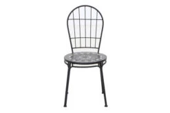 SIENA GARDEN Como Stapelstuhl, Matt Schwarz, Stahl/Keramik, 49x43x93,5 Cm, Mit Mosaikoptik 9 SIENA GARDEN Como Stapelstuhl, Matt Schwarz, Stahl/Keramik, 49x43x93,5 Cm, Mit Mosaikoptik -Gartenmöbel 22023 2.jpg