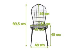 SIENA GARDEN Como Stapelstuhl, Matt Schwarz, Stahl/Keramik, 49x43x93,5 Cm, Mit Mosaikoptik 12 SIENA GARDEN Como Stapelstuhl, Matt Schwarz, Stahl/Keramik, 49x43x93,5 Cm, Mit Mosaikoptik -Gartenmöbel 22023 5.jpg