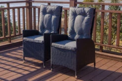 OUTFLEXX 2er Set Dining Sessel, Schwarz, Polyrattan, Je 55 X 65 X 112 Cm, Rücken Stufenlos Verstellbar 12 OUTFLEXX 2er Set Dining Sessel, Schwarz, Polyrattan, Je 55 X 65 X 112 Cm, Rücken Stufenlos Verstellbar -Gartenmöbel 22284 1.jpg