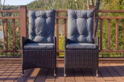 OUTFLEXX 2er Set Dining Sessel, Schwarz, Polyrattan, Je 55 X 65 X 112 Cm, Rücken Stufenlos Verstellbar 13 OUTFLEXX 2er Set Dining Sessel, Schwarz, Polyrattan, Je 55 X 65 X 112 Cm, Rücken Stufenlos Verstellbar -Gartenmöbel 22284 2.jpg