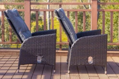 OUTFLEXX 2er Set Dining Sessel, Schwarz, Polyrattan, Je 55 X 65 X 112 Cm, Rücken Stufenlos Verstellbar 16 OUTFLEXX 2er Set Dining Sessel, Schwarz, Polyrattan, Je 55 X 65 X 112 Cm, Rücken Stufenlos Verstellbar -Gartenmöbel 22284 4.jpg