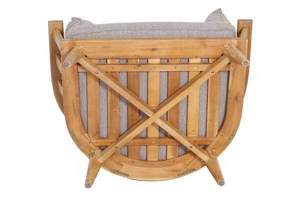 OUTFLEXX Loungeset, Hellgrau, Akazie, Teak-Look, Inkl. Polster, 4 Personen 15 OUTFLEXX Loungeset, Hellgrau, Akazie, Teak-Look, Inkl. Polster, 4 Personen – Bild 13