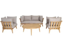 OUTFLEXX Loungeset, Hellgrau, Akazie, Teak-Look, Inkl. Polster, 4 Personen 19 OUTFLEXX Loungeset, Hellgrau, Akazie, Teak-Look, Inkl. Polster, 4 Personen -Gartenmöbel 22379 4.jpg