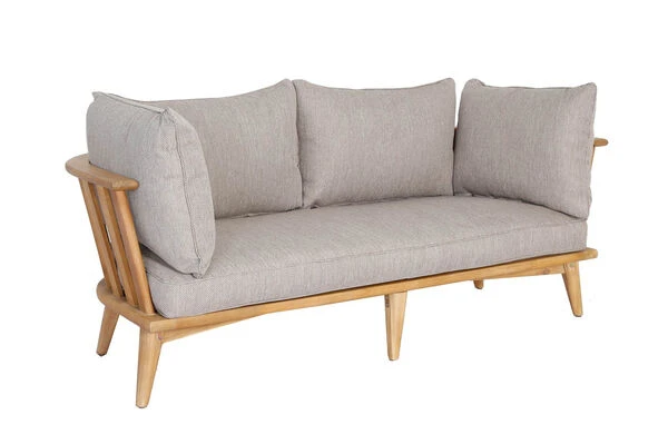 OUTFLEXX Loungeset, Hellgrau, Akazie, Teak-Look, Inkl. Polster, 4 Personen 10 OUTFLEXX Loungeset, Hellgrau, Akazie, Teak-Look, Inkl. Polster, 4 Personen – Bild 8