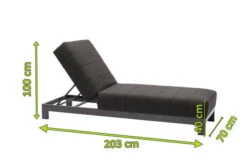 OUTFLEXX Liege, Anthrazit/sooty, Alu/Sunbrella, 203x70x40/100, Höhenverstellbare Rückenlehne 11 OUTFLEXX Liege, Anthrazit/sooty, Alu/Sunbrella, 203x70x40/100, Höhenverstellbare Rückenlehne -Gartenmöbel 22409 5.jpg
