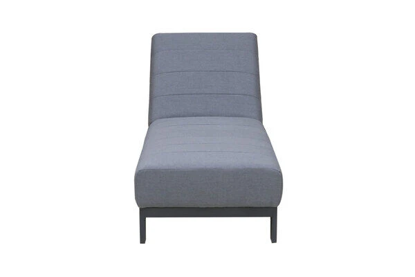 OUTFLEXX Liege, Anthrazit/flanelle, Alu/Sunbrella, 203x70x40/100, Höhenverstellbare Rückenlehne 5 OUTFLEXX Liege, Anthrazit/flanelle, Alu/Sunbrella, 203x70x40/100, Höhenverstellbare Rückenlehne – Bild 3