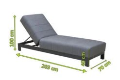 OUTFLEXX Liege, Anthrazit/flanelle, Alu/Sunbrella, 203x70x40/100, Höhenverstellbare Rückenlehne 13 OUTFLEXX Liege, Anthrazit/flanelle, Alu/Sunbrella, 203x70x40/100, Höhenverstellbare Rückenlehne -Gartenmöbel 22410 5.jpg