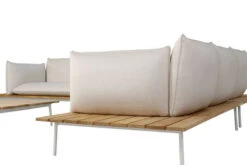 OUTFLEXX Vail Loungemöbel, Weiß/natur/actionlinen, Alu/FSC-Teakholz/Sunbrella, Für Bis Zu 7 Personen, Seitenablagen Aus Teak 17 OUTFLEXX Vail Loungemöbel, Weiß/natur/actionlinen, Alu/FSC-Teakholz/Sunbrella, Für Bis Zu 7 Personen, Seitenablagen Aus Teak -Gartenmöbel 22547 3.jpg