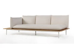 OUTFLEXX Vail Loungemöbel, Weiß/natur/actionlinen, Alu/FSC-Teakholz/Sunbrella, Für Bis Zu 7 Personen, Seitenablagen Aus Teak 21 OUTFLEXX Vail Loungemöbel, Weiß/natur/actionlinen, Alu/FSC-Teakholz/Sunbrella, Für Bis Zu 7 Personen, Seitenablagen Aus Teak -Gartenmöbel 22547 6.jpg