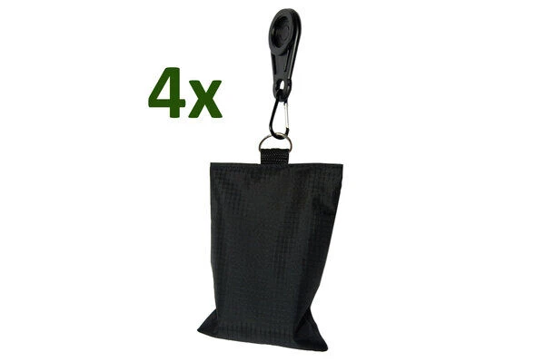 OUTTECH Schutzhüllen Zubehör, 4er Set Sandsäcke, Schwarz, Verhindert Bildung Von Wassersäcken, Befüllt 3 OUTTECH Schutzhüllen Zubehör, 4er Set Sandsäcke, Schwarz, Verhindert Bildung Von Wassersäcken, Befüllt