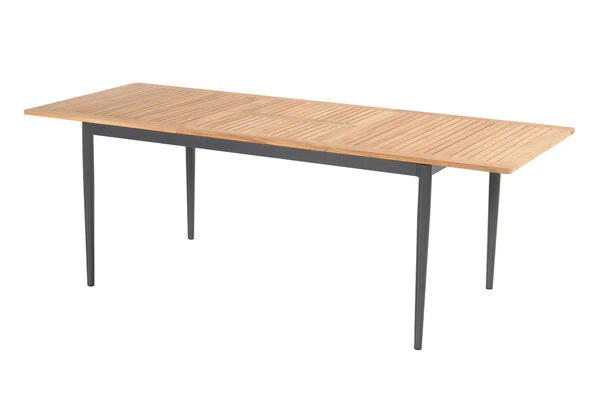 HARTMAN Silencio / RaffaeloSitzgruppe, Xerix/natur, Alu/Teak, 2 Dining Sessel, 6 Multipo, 160/220x90cm, FSC-Teak Armlehnen 4 HARTMAN Silencio / RaffaeloSitzgruppe, Xerix/natur, Alu/Teak, 2 Dining Sessel, 6 Multipo, 160/220x90cm, FSC-Teak Armlehnen – Bild 2