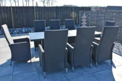 OUTFLEXX Malaga Premium Esstischgarnitur, Anthrazit/grau/sooty, Alu/Glas/Subrella, 180/240cm, 8 Sessel, Ausziehfunktion, Verstellbare Rückenlehne 29 OUTFLEXX Malaga Premium Esstischgarnitur, Anthrazit/grau/sooty, Alu/Glas/Subrella, 180/240cm, 8 Sessel, Ausziehfunktion, Verstellbare Rückenlehne -Gartenmöbel 28879 14.JPG