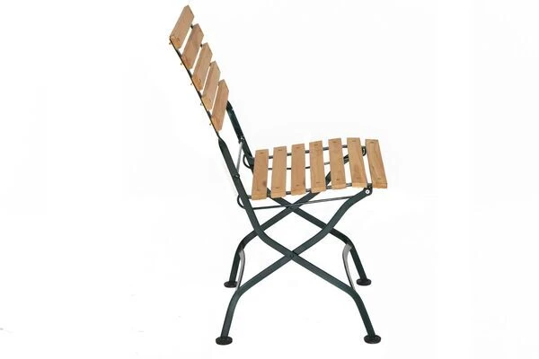 Klappstuhl Verona Aus FSC Teak/Eisen Von Ploß In Natur/grün 4 Klappstuhl Verona Aus FSC Teak/Eisen Von Ploß In Natur/grün – Bild 2