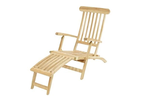 Deckchair Titanic Aus ECO-Teakholz Von Ploß, 166 X 60 X 96 Cm, Mit Armlehnen 4 Deckchair Titanic Aus ECO-Teakholz Von Ploß, 166 X 60 X 96 Cm, Mit Armlehnen – Bild 2
