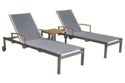 OUTFLEXX Rollliege, Silber, Edelstahl/Textilene, Mit Gasfeder, 195,5x74x35cm 7 OUTFLEXX Rollliege, Silber, Edelstahl/Textilene, Mit Gasfeder, 195,5x74x35cm -Gartenmöbel 2 13504.jpg