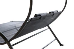 OUTFLEXX Doppelliege, Anthrazit, Polyester/Stahl Pulverbeschichtet, 205x138x34cm, Inkl. Nackenkissen, Rollbar 19 OUTFLEXX Doppelliege, Anthrazit, Polyester/Stahl Pulverbeschichtet, 205x138x34cm, Inkl. Nackenkissen, Rollbar -Gartenmöbel 2 16102.jpg