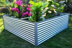 OUTFLEXX Eck-Hochbeet, Silber, Zincalume, 270x270x90x84cm -Gartenmöbel 2 18173.jpg