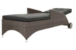 Ploß Rocking Comfort Rollliege, Grau/braun-meliert, Polyrattan, 195x65x42cm, Verstellbar, Hohe Sitzhöhe -Gartenmöbel 2 18208.jpg