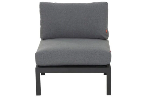 SIENA GARDEN Alvida Mittelmodul, Anthrazit/grau, Aluminium/Ranotex, Inkl. Polster 4 SIENA GARDEN Alvida Mittelmodul, Anthrazit/grau, Aluminium/Ranotex, Inkl. Polster – Bild 2