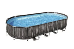 BESTWAY Power Steel Pool, Holz-Optik (dunkelgrau), TriTech, 732x366x122cm, Oval, Mit Filterpumpe, Leiter, Abdeckplane 12 BESTWAY Power Steel Pool, Holz-Optik (dunkelgrau), TriTech, 732x366x122cm, Oval, Mit Filterpumpe, Leiter, Abdeckplane -Gartenmöbel 2 21942.jpg