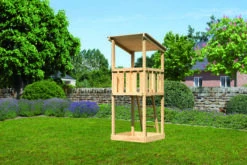 KARIBU Anna Spielturm, Naturbelassen, Nordische Fichte, 107x107x270cm