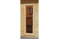 KARIBU Gartenhaus Radeburg 2, Naturbelassen, Fichtenholz 40mm, 406 X 309 X 229,5 Cm, Pultdach, Inkl. 2 Drehkippfenster -Gartenmöbel 30476 1 03.jpg