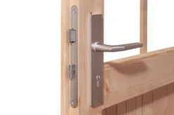 KARIBU Gartenhaus Radeburg 2, Naturbelassen, Fichtenholz 40mm, 406 X 309 X 229,5 Cm, Pultdach, Inkl. 2 Drehkippfenster -Gartenmöbel 30476 1 04.jpg