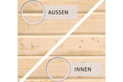 KARIBU Gartenhaus Radeburg 2, Naturbelassen, Fichtenholz 40mm, 406 X 309 X 229,5 Cm, Pultdach, Inkl. 2 Drehkippfenster -Gartenmöbel 30476 1 06.jpg