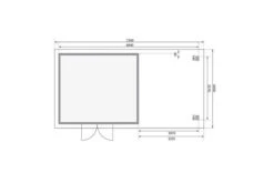 KARIBU Gartenhaus Northeim 5, Terragrau, Fichtenholz 40mm, 724 X 369 X 229 Cm, Pultdach, Anbau 3m Mit Rückwand 17 KARIBU Gartenhaus Northeim 5, Terragrau, Fichtenholz 40mm, 724 X 369 X 229 Cm, Pultdach, Anbau 3m Mit Rückwand -Gartenmöbel 30561 6 06.jpg