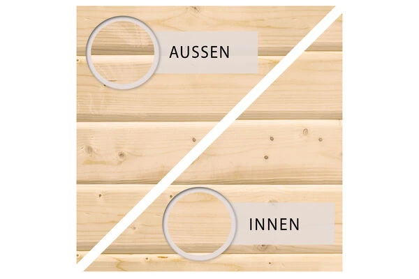 KARIBU Caspin Energiespar-Sauna, Naturbelassen, Fichte, 210x165x202 Cm, Mit Kranz Und 3,6 KW Ofen Integr. Steuerung 6 KARIBU Caspin Energiespar-Sauna, Naturbelassen, Fichte, 210x165x202 Cm, Mit Kranz Und 3,6 KW Ofen Integr. Steuerung – Bild 4