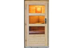 KARIBU Skrollan 2 Saunahaus, Naturbelassen, Fichte, 336x231x227 Cm, Moderne Tür & Holzofen Inkl. Schornstein 41 KARIBU Skrollan 2 Saunahaus, Naturbelassen, Fichte, 336x231x227 Cm, Moderne Tür & Holzofen Inkl. Schornstein -Gartenmöbel 31399 5 20.jpg