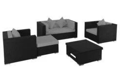 OUTFLEXX Loungemöbel-Set, 5 Personen, Schwarz, Polyrattan, Inkl. Loungetisch, Wasserfeste Kissenbox 13 OUTFLEXX Loungemöbel-Set, 5 Personen, Schwarz, Polyrattan, Inkl. Loungetisch, Wasserfeste Kissenbox -Gartenmöbel 3 1299 BOX D.jpg