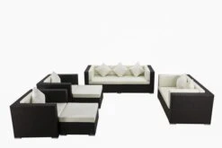 OUTFLEXX Loungemöbel-Set, Braun, Polyrattan, Für 9 Personen, Wasserfeste Kissenbox -Gartenmöbel 3 1599 BOX A.jpg