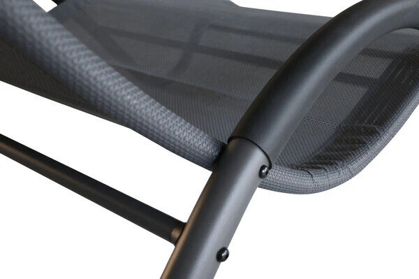 OUTFLEXX Doppelliege, Anthrazit, Polyester/Stahl Pulverbeschichtet, 205x138x34cm, Inkl. Nackenkissen, Rollbar 8 OUTFLEXX Doppelliege, Anthrazit, Polyester/Stahl Pulverbeschichtet, 205x138x34cm, Inkl. Nackenkissen, Rollbar – Bild 6